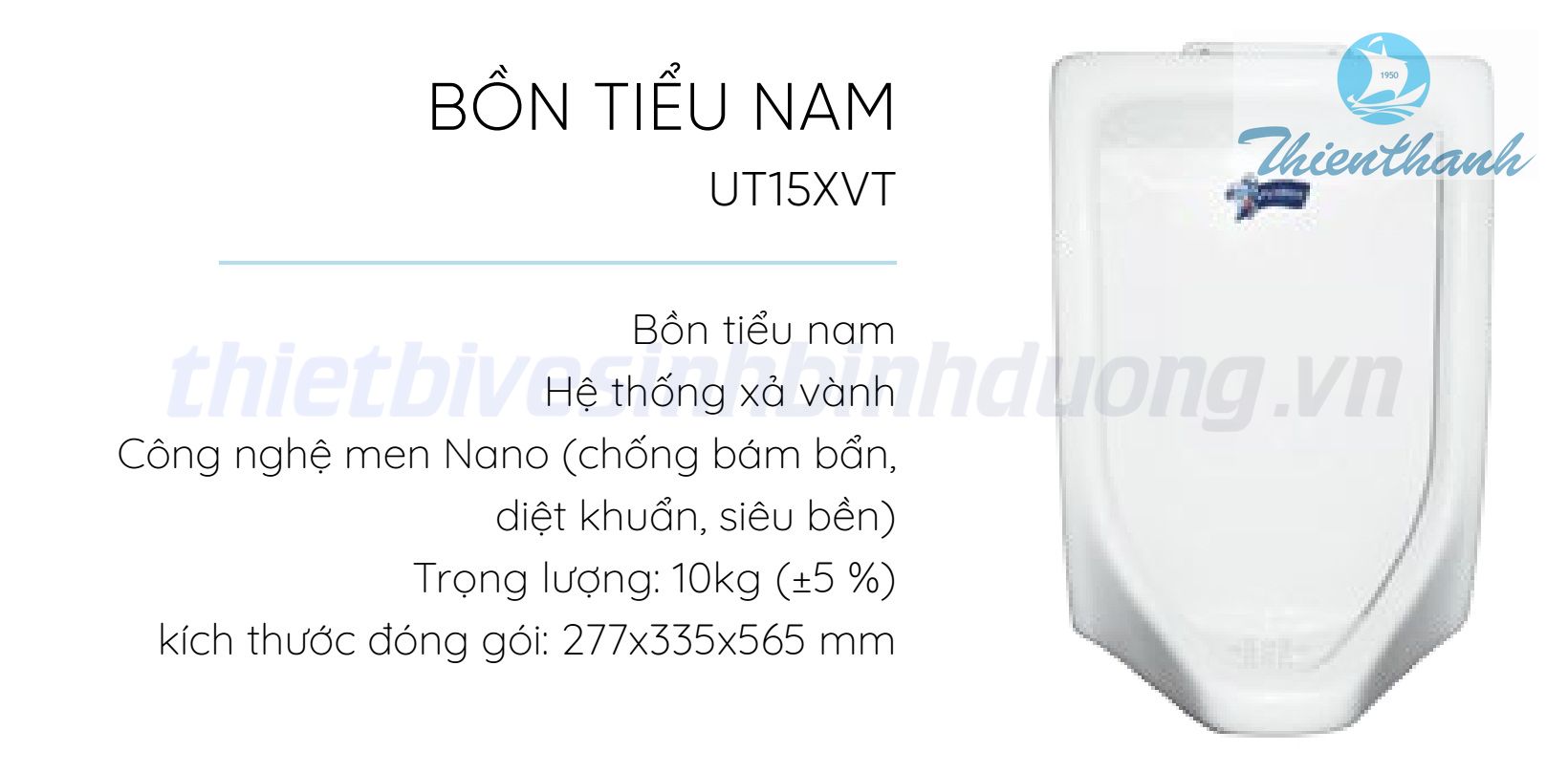 Bồn tiểu nam Thiên Thanh UT15XVT